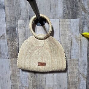 Nativa Hand Woven Palm Leaf Straw Handbag Purse NWOT Coastal Cruise Boho